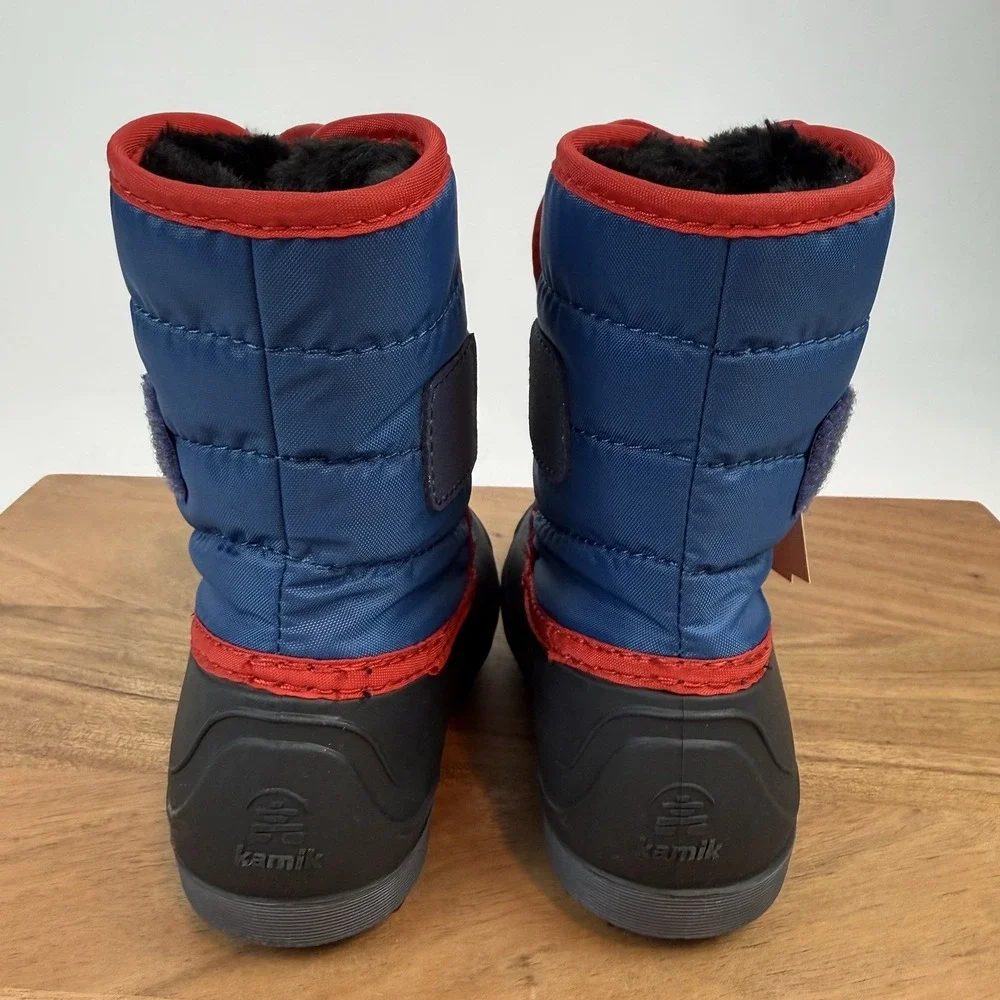 New Kids Kamik Snowbug 7 Insulated Faux Fur Lined Waterproof Snow Boots Size 7 C